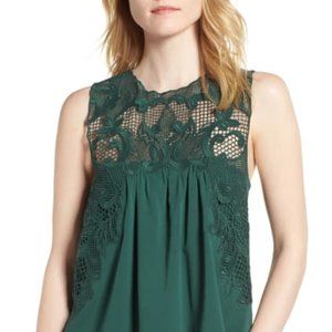 Chelsea28 Lace Yoke Top